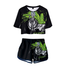 Load image into Gallery viewer, Frdun Tommy 2019 NEW Rick and Morty Rick Sanchez Morty Smith Two Pieces sets Women Fashion girl Casual T-shirt+shorts Clothes