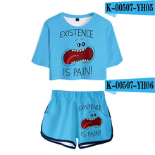 Load image into Gallery viewer, Frdun Tommy 2019 NEW Rick and Morty Rick Sanchez Morty Smith Two Pieces sets Women Fashion girl Casual T-shirt+shorts Clothes