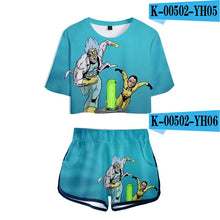 Load image into Gallery viewer, Frdun Tommy 2019 NEW Rick and Morty Rick Sanchez Morty Smith Two Pieces sets Women Fashion girl Casual T-shirt+shorts Clothes